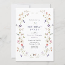 Cumpleaños de Wildflower Meadow Wreath