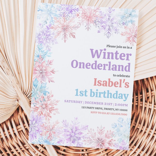 Invitación Cumpleaños de Winter Onderland (Subido por el creador)
