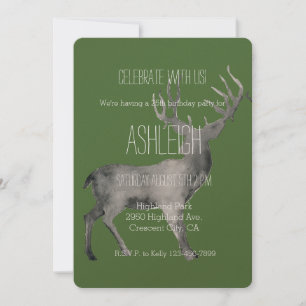 Invitación Cumpleaños de Woodland Deer