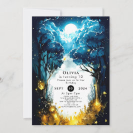 Invitación Cumpleaños de Woodland para niños encantados