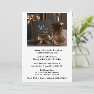 Invitación Cumpleaños del 30º hito Envejecido a la perfección