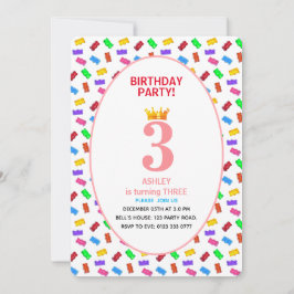 Invitación Cumpleaños del 3er niño