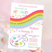 Cumpleaños del Arcoiris Fiesta de Arte
