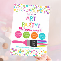 Cumpleaños del arte pone el arte en el Fiesta