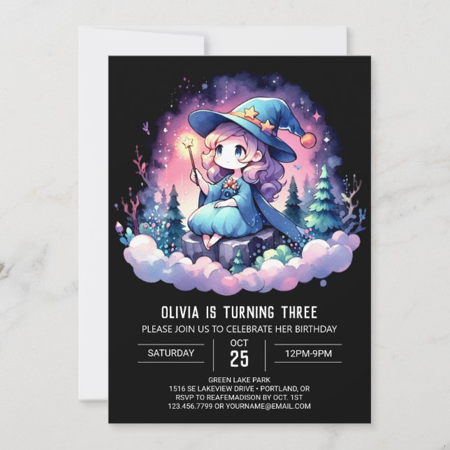 Invitación Cumpleaños del Asistente Digital Moderno (Anverso)