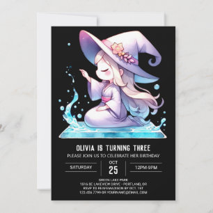 Invitación Cumpleaños del Asistente Feliz minimalista