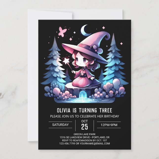 Invitación Cumpleaños del Asistente para la Pequeña Diversión (Anverso)