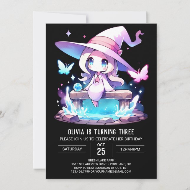 Invitación Cumpleaños del Asistente para niños digitales (Anverso)