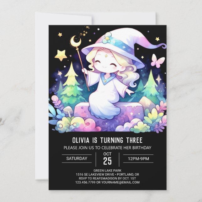 Invitación Cumpleaños del Asistente para personalizados encan (Anverso)