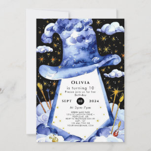 Invitación Cumpleaños del Asistente Simple Encantado