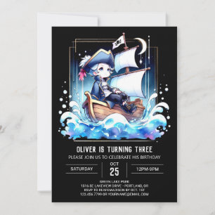 Invitación Cumpleaños del Barco Infantil