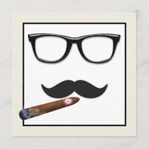 Invitación Cumpleaños del Bigote de Man