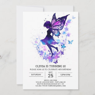 Invitación Cumpleaños del Boho Fairy Whimsical