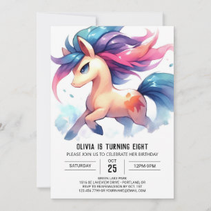 Invitación Cumpleaños del Caballo Digital Barnyard