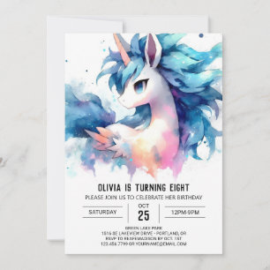 Invitación Cumpleaños del Caballo Digital Farmyard
