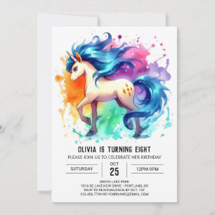 Invitación Cumpleaños del Caballo Imprimible Boho
