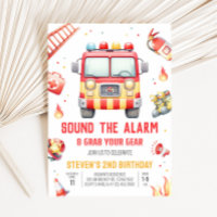 Cumpleaños del Camión de Bomberos Suena la Alarma