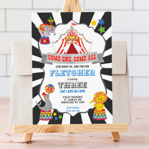 Invitación Cumpleaños del Carnaval de Circo