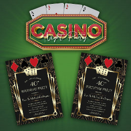 Invitación Cumpleaños del Casino Royale Poker de Las Vegas