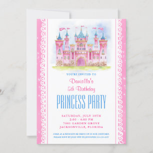 Invitación Cumpleaños del Castillo de la Princesa
