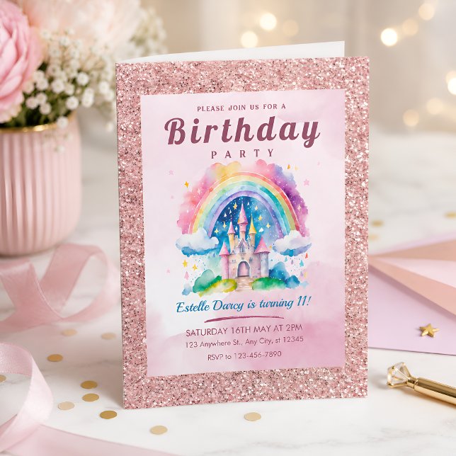Invitación Cumpleaños del Castillo de la Princesa Encantada (Subido por el creador)