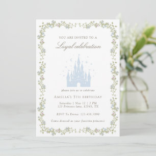 Invitación Cumpleaños del Castillo de la Princesa Real Cuento