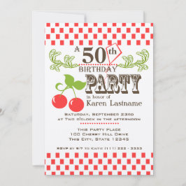 Invitación Cumpleaños del cerezo del país