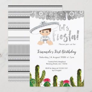 Invitación cumpleaños del charro Silver Fiesta