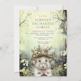 Invitación Cumpleaños del Chica Forestal Encantado