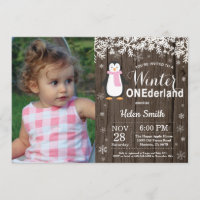Cumpleaños del chica rústico del pingüino de