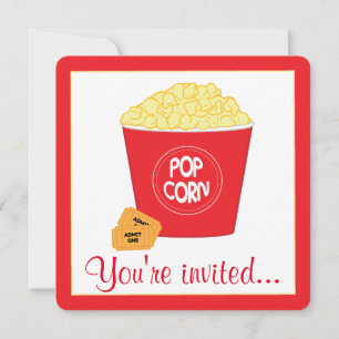 Invitación Cumpleaños del cine