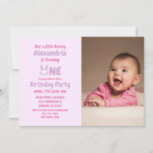 Invitación Cumpleaños del conejito 1