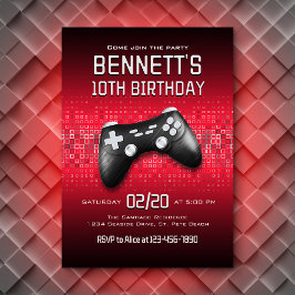 Invitación Cumpleaños del controlador de videojuegos