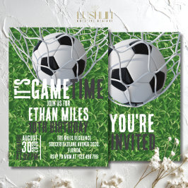 Invitación Cumpleaños del deporte de la pelota de fútbol