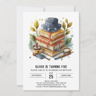 Invitación Cumpleaños del detective encantado