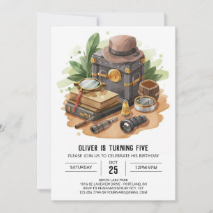 Invitación Cumpleaños del detective encantado de espía