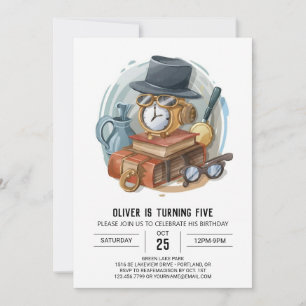 Invitación Cumpleaños del detective espía en línea