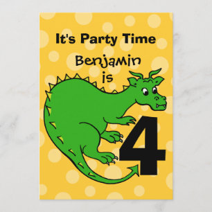 Invitación Cumpleaños del Dragon