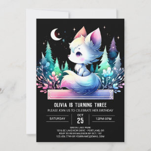 Invitación Cumpleaños del dulce lobo mágico