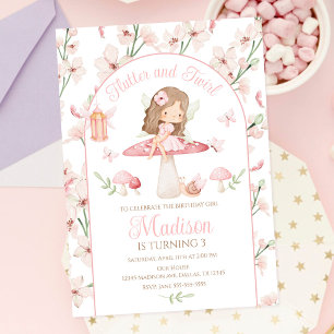 Invitación Cumpleaños del Encantado Jardín Mágico Caprichoso 