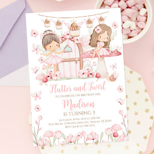 Invitación Cumpleaños del Encantado Jardín Mágico Caprichoso 