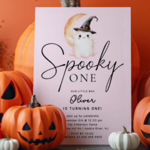 Invitación Cumpleaños del Fantasma del Único Espeluznante