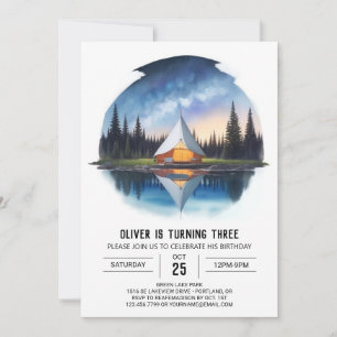 Invitación Cumpleaños del Fiesta de Exploración de la Natural