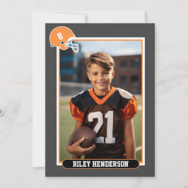 Invitación Cumpleaños del Fiesta de fútbol de fotografía depo