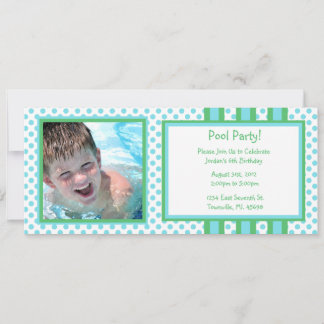 Invitación Cumpleaños del Fiesta de la piscina