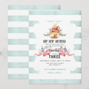 Invitación Cumpleaños del Fiesta del té de Pascua