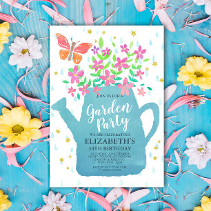 Invitación Cumpleaños del Fiesta Garden