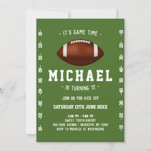 Invitación Cumpleaños del fútbol