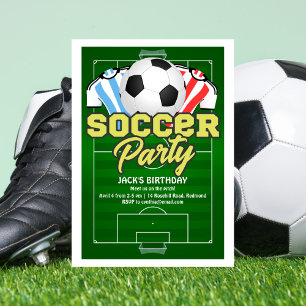 Invitación Cumpleaños del fútbol