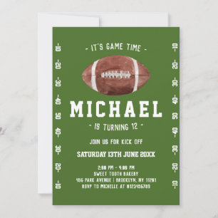 Invitación Cumpleaños del fútbol